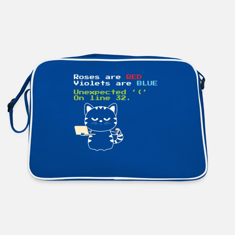 Drôle de chat de codage Progrmmer nerd geek Sac Retro