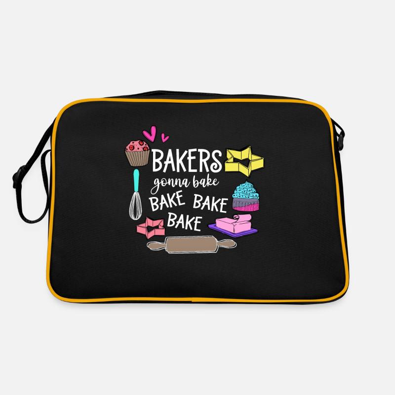 Baking Baker Baker Bakery Confectionery Cake Retro Bag