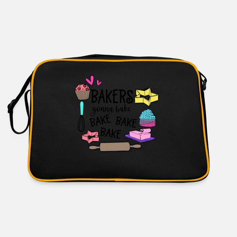 Baking Baker Baker Bakery Confectionery Cake Retro Bag