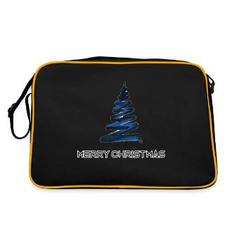 Merry Christmas , Feliz Navidad ,Merry Christmas - Retro Bag - black/gold - Back