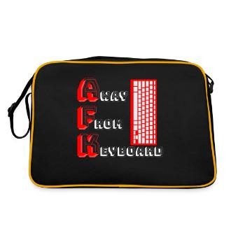AFK | Away from keyboard - Retro Bag - black/gold - Back