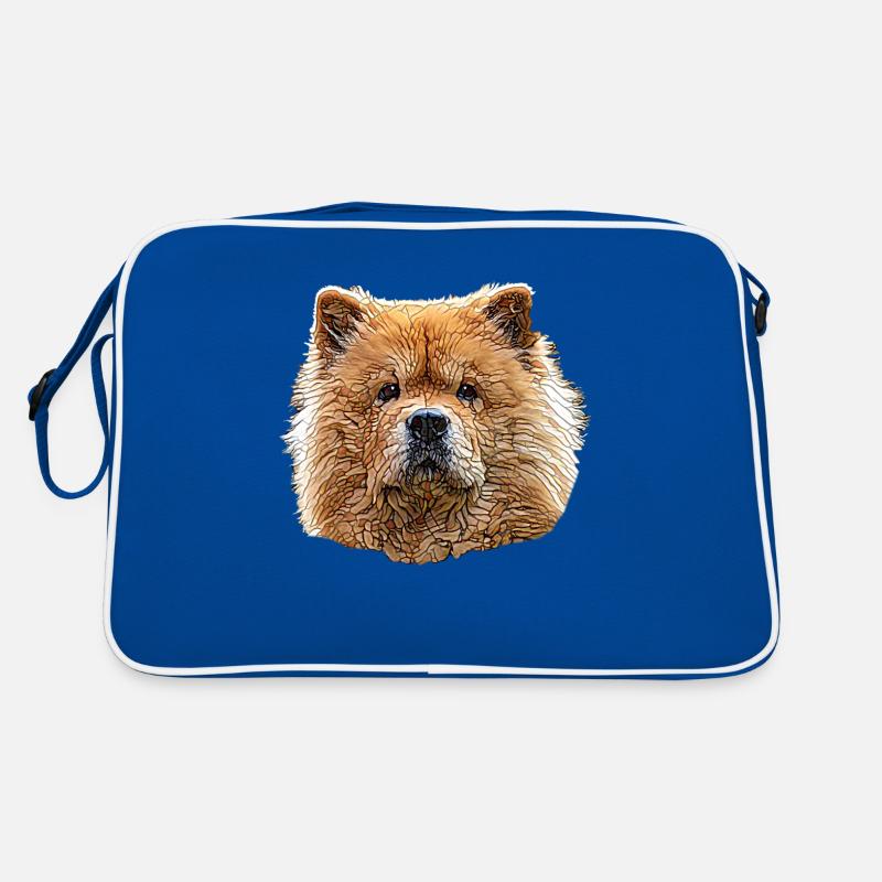 Chow Chow Face Retro Bag