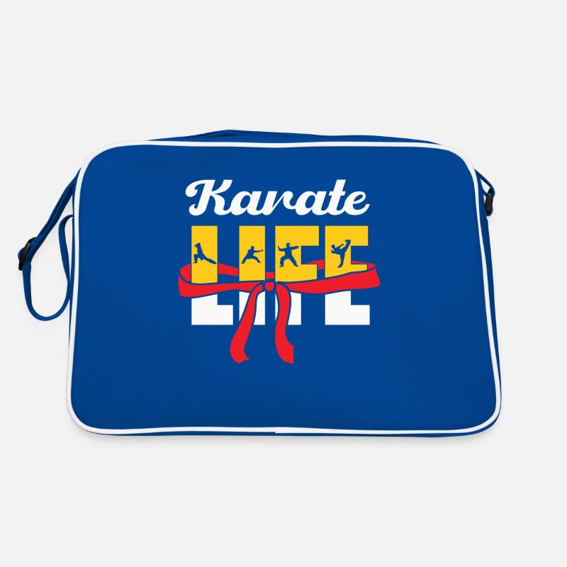 Karate Life Red Belt Retro Tasche