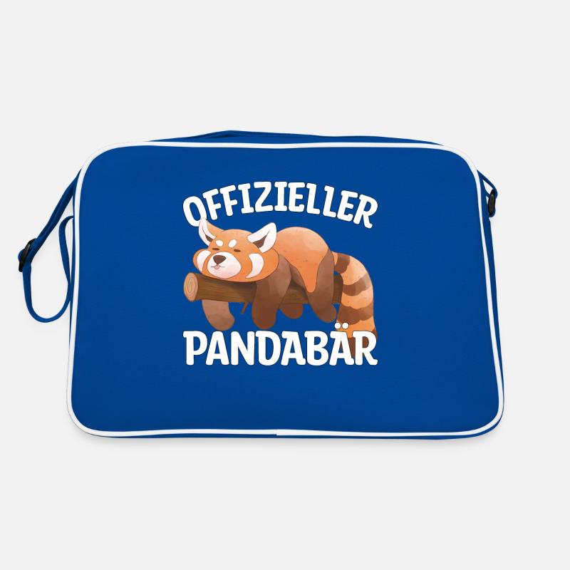 roter Panda schlafen Geschenk Retro Tasche