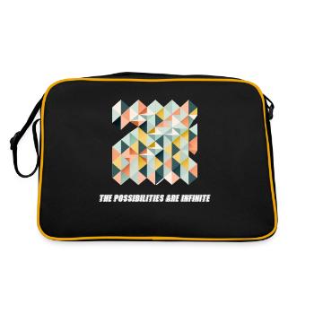 The possibilities are endless - Retro Bag - black/gold - Back