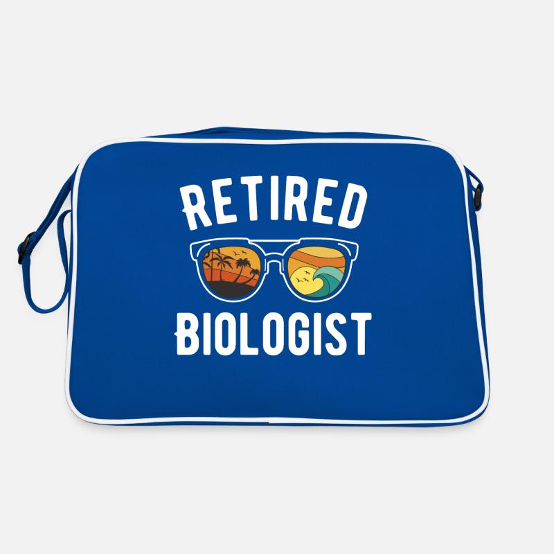 Chemise de retraite de biologiste de plage Sac Retro