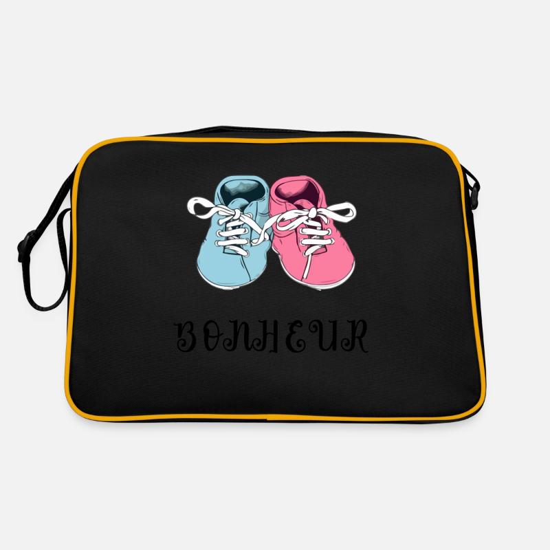 Bonheur de chaussons - Sac Retro - noir/or