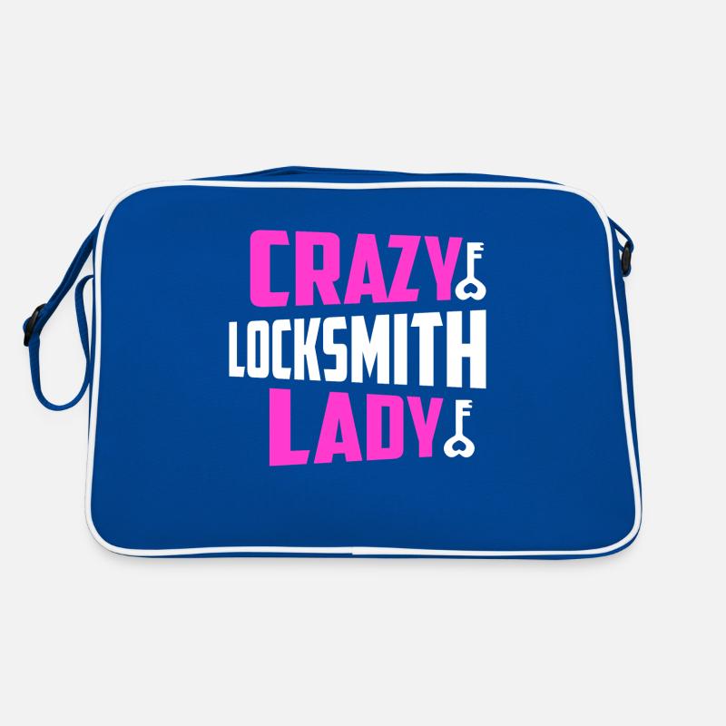 Crazy Locksmith Lady Lockpicker Woman Retro Bag