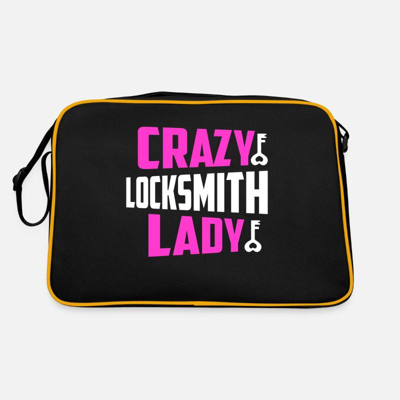 Crazy Locksmith Lady Lockpicker Woman Retro Bag