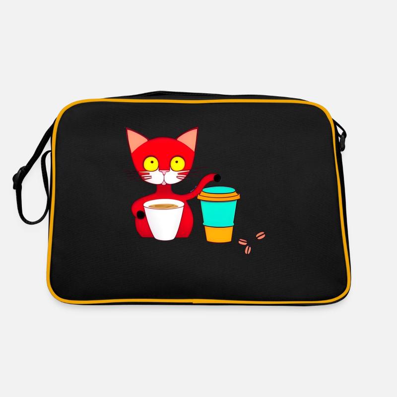 chat et café Sac Retro