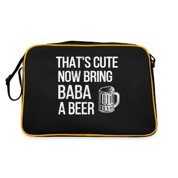Apportez Baba A Bière Baba Grand-père - Sac Retro - noir/or - Dos