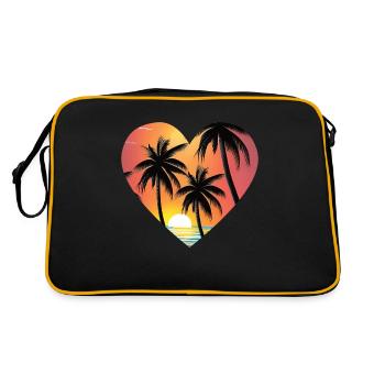 Vacances d’été Palm Beach Palm Islands Island Sun - Sac Retro - noir/or - Dos