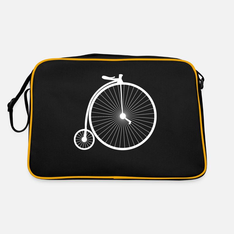 Fahrrad - Retro Tasche - Schwarz/Gold