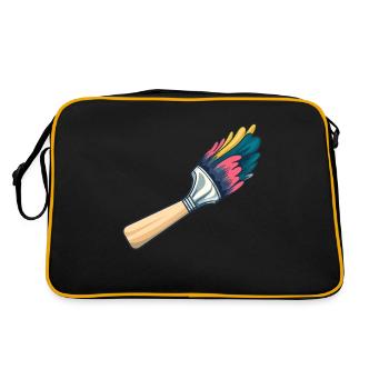 Pinceaux pour peintres - Sac Retro - noir/or - Dos