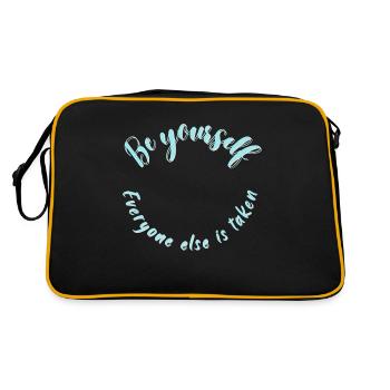 Be Yourself - Retro Bag - black/gold - Back