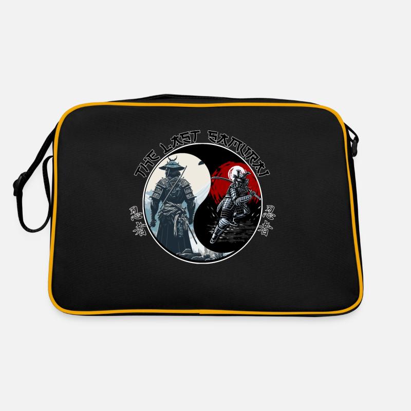 ying yang samurai Retro Bag