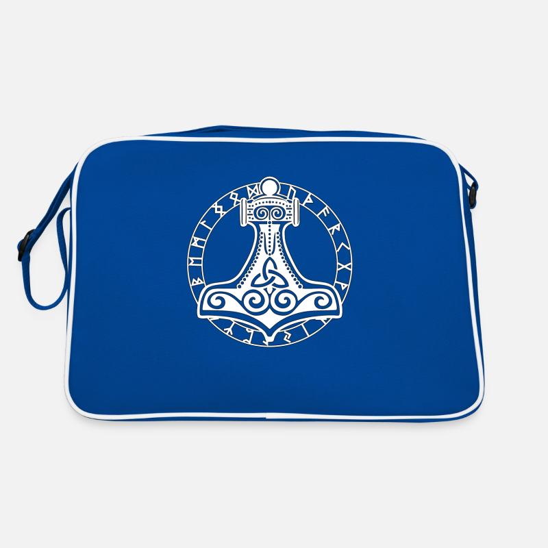 Thors Hammer Runes Retro Bag