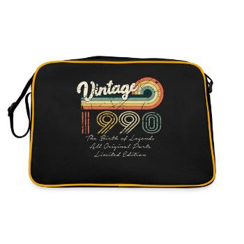 Great since 1990 birthday 1990 vintage 199 - Retro Bag - black/gold - Back
