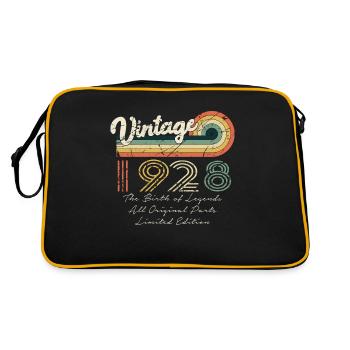 Génial depuis 1928 anniversaire 1928 millésime 192 - Sac Retro - noir/or - Dos