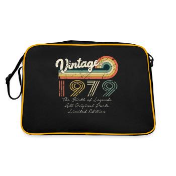 Awesome Since 1979 Anniversary 1979 Vintage 197 - Retro Bag - black/gold - Back