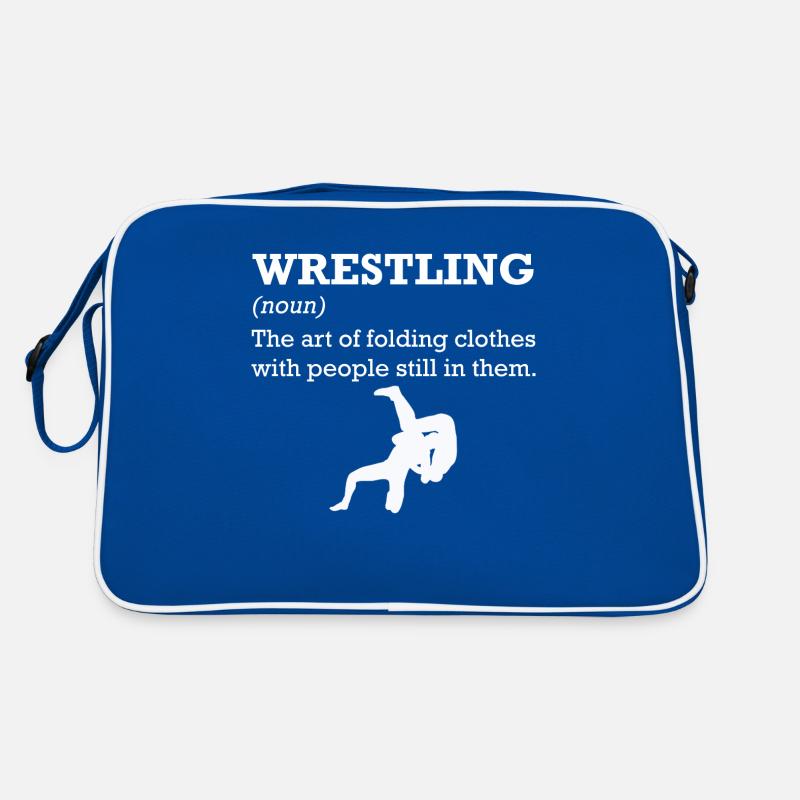 Drôle Définition Lutteur Lutteur Sac Retro