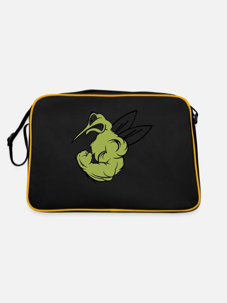 Moustique fort 02 - Sac Retro - noir/or - Dos