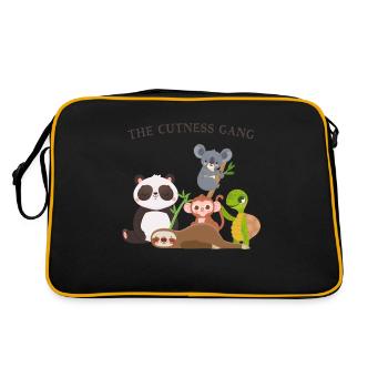 Le gang de la mignonnerie - Sac Retro - noir/or - Dos