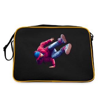 Breakdance Pas De Danse - Sac Retro - noir/or - Dos
