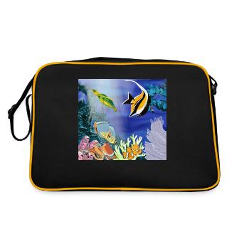 Sous l’eau Image 01 - Sac Retro - noir/or - Dos