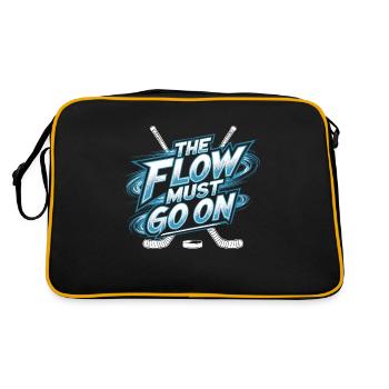 Hockey Love – The Flow Continues - Retro Bag - black/gold - Back