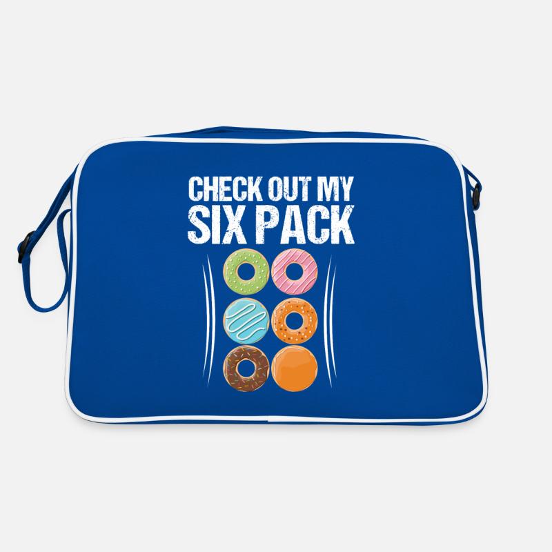 Regardez mon cadeau de logo pack de six beignets Sac Retro