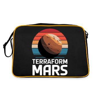 Mars Planète Planète Système Solaire - Sac Retro - noir/or - Dos