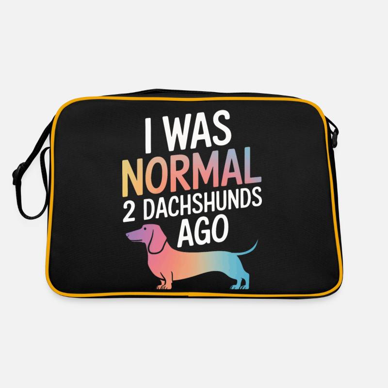 Dackel Hund Retro Tasche