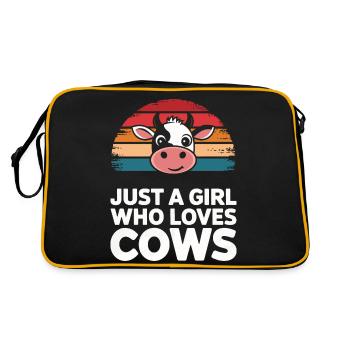 Éleveur de vaches Ferme Éleveur de vaches - Sac Retro - noir/or - Dos