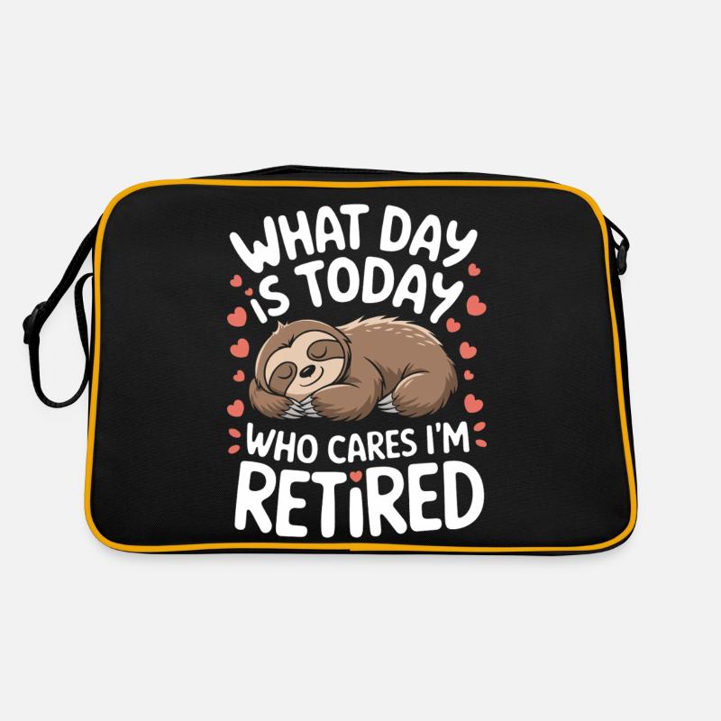 Rentner Ruhestand Rente Pensionierung Retro Tasche