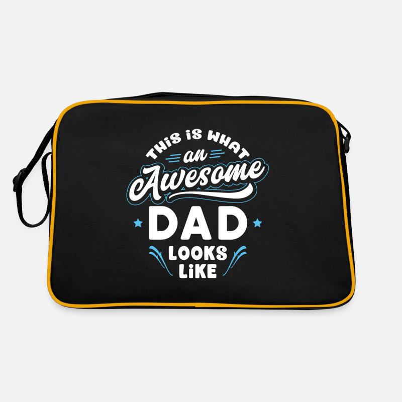 This Is What An Awesome Dad Looks Like Retro Bag