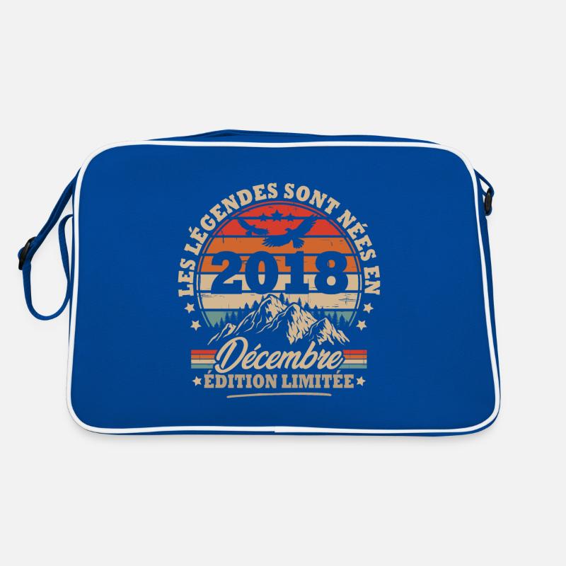 Geburtstagsgeschenk geboren im Dezember 2018 Retro Tasche