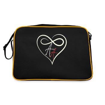 Amour double A - Sac Retro - noir/or - Dos