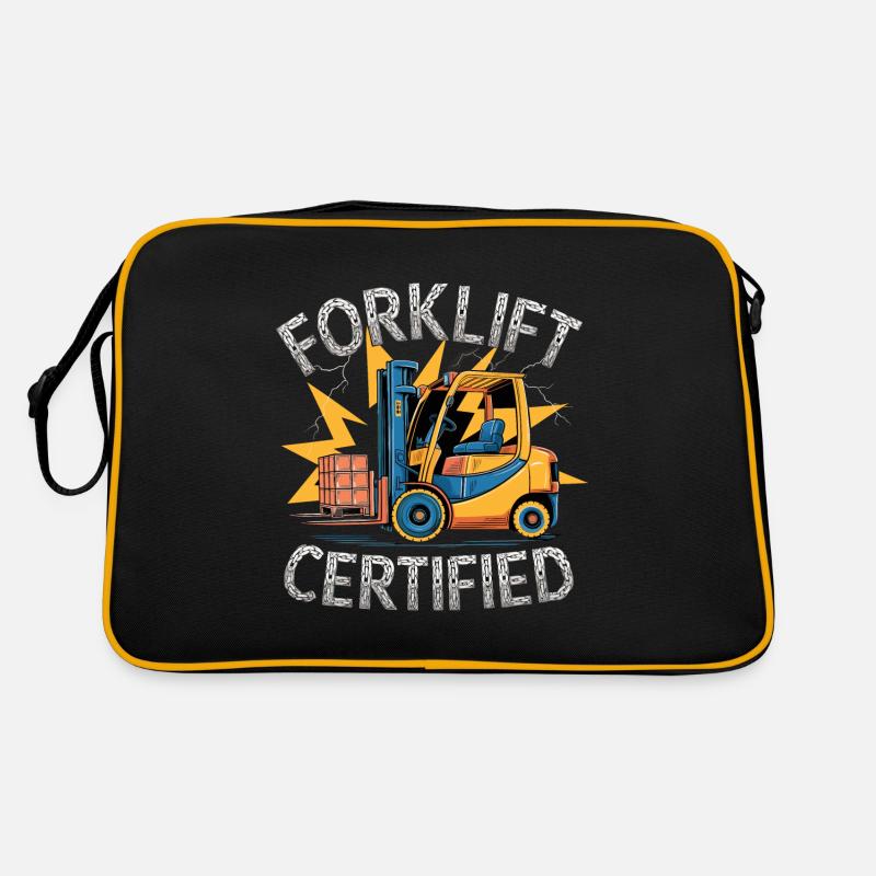 Forklift Certified Gabelstapler Retro Tasche