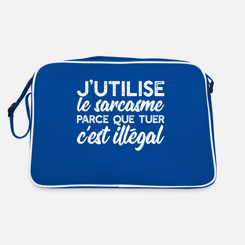 Le sarcasme cadeau Sac Retro