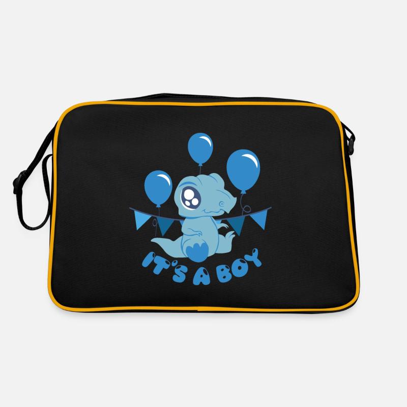 C'EST UN GARÇON - dino bleu Sac Retro