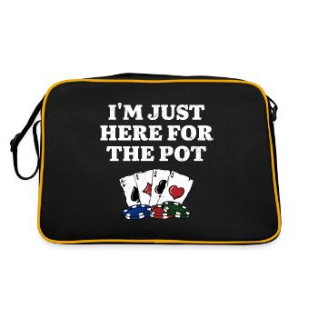 Ici pour le Pot Gambler Casino Gambling Gaming - Sac Retro - noir/or - Dos