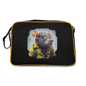 The sense of smell of rats is very sensitive - Retro Bag - black/gold - Back