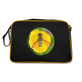 Insect mimicry is a camouflage strategy - Retro Bag - black/gold - Back