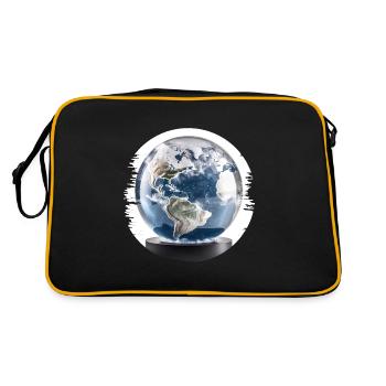 Nous vivons dans une boule à neige - Sac Retro - noir/or - Dos
