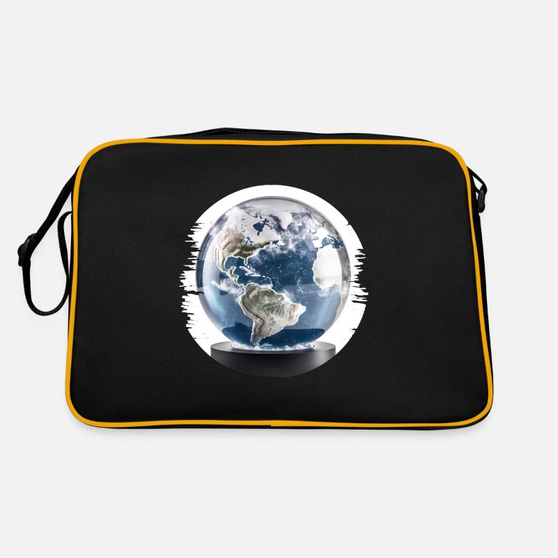 Nous vivons dans une boule à neige Sac Retro