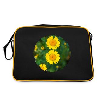 Camomille de teinturier (Anthemis tinctoria) - Sac Retro - noir/or - Dos