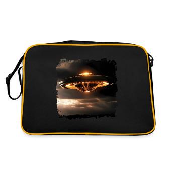 US government shows videos of UFOs - Retro Bag - black/gold - Back