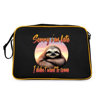 Paresseux sinistre - Sac Retro - noir/or - Dos