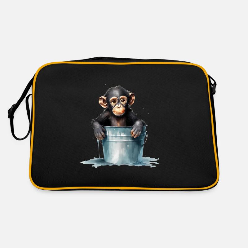 Le singe cherche le refroidissement Sac Retro